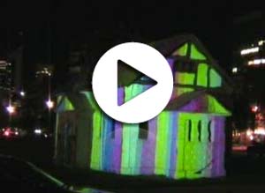 video mapping, 3d building Projection